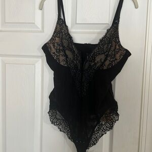 Popilush black lace slimming bodysuit